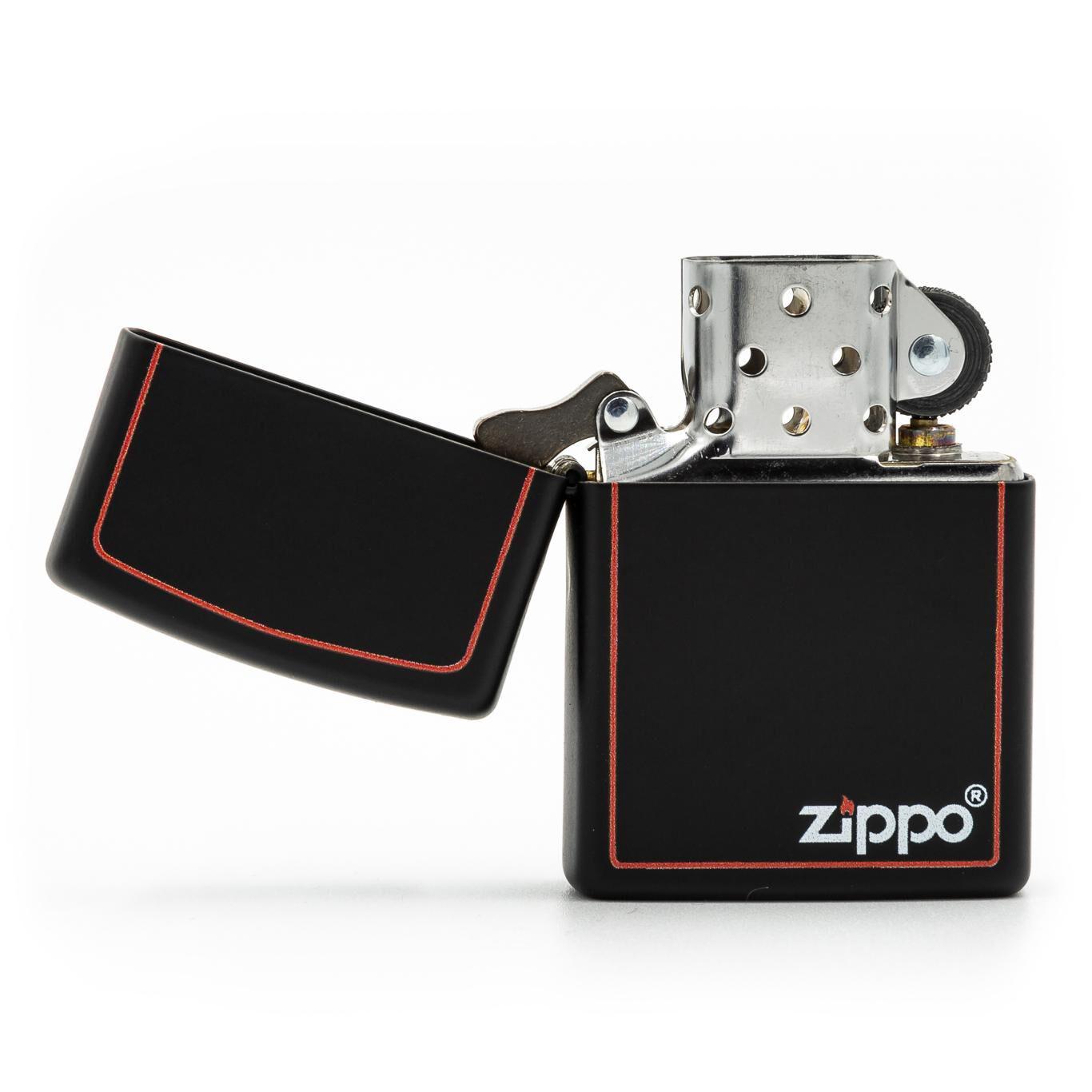 Zapalniczka Zippo 218ZB czarna z czerwoną ramką