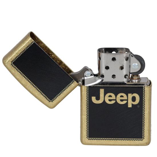 Zapalniczka Zippo Jeep Stamp Design 46225 (Street Brass)