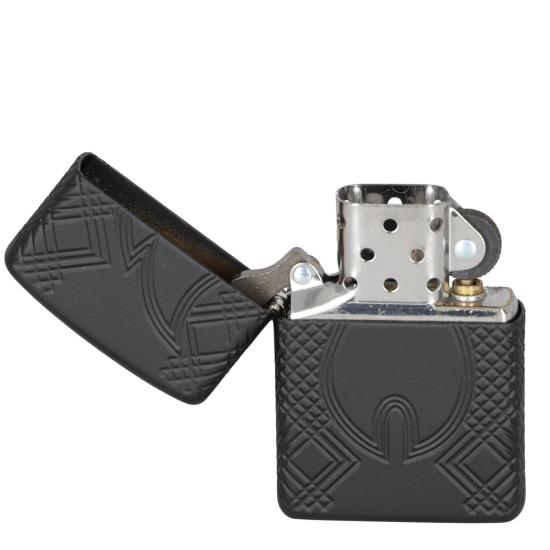 Zapalniczka Zippo Armor® Rivet Flame Design 46775 (Black Matte)