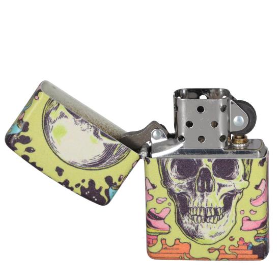 Zapalniczka Zippo Skull & Mushrooms Design 48640 (Glow in the Dark / 540 Color)