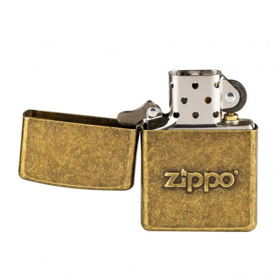 Zapalniczka Zippo 28994 Antique Brass Logo