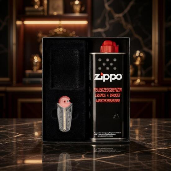 Pudełko prezentowe Zippo 50R benzyna + kamień Pudełko prezentowe Zippo 50R benzyna + kamień